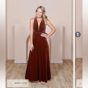 Revelry Velvet Bridesmaids Dress, Size 4